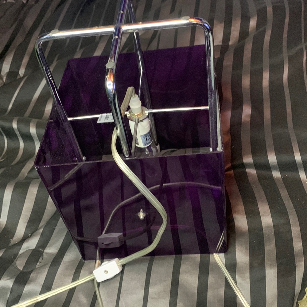 Square Lantern/Lamp, Purple exterior